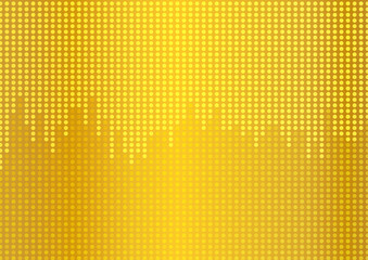 Abstract dot on gold background