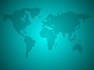 Abstract world map