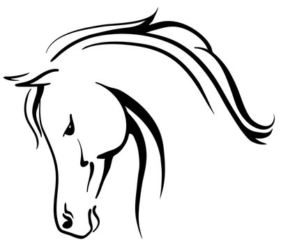 Horse Head Outline Images – Browse 21,582 Stock Photos, Vectors, and ...