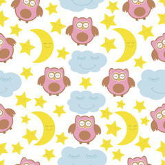 Vector seamless texture children.