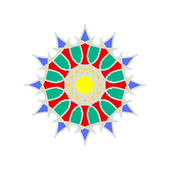 Colorful Moroccan tiles ornaments.