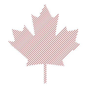 Abstract maple leaf