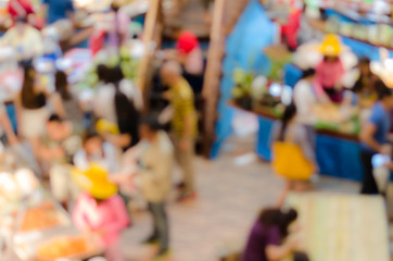 People walk select and travel in Chiang Mai Thai festival Market