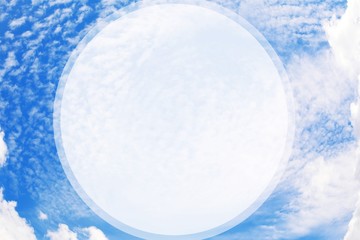 Blue sky Background Design with copy space