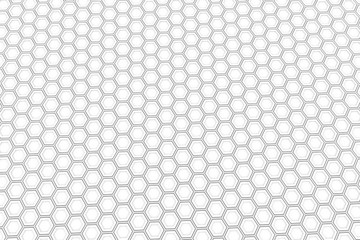 Abstract background made of hexagons, wall of hexagons, 3d render illustration