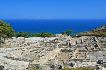 Ancient city Kamiros on Rhodes island