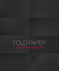 Folded paper template. Vector