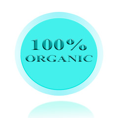 100% organic icon or symbol  image concept design for business and use in company system.