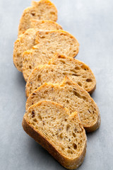 Fresh rustic style bread with pastry.