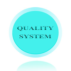 Quality system icon or symbol image concept design for business and use in company system.