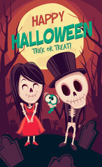 Halloween Poster. Vector illustration
