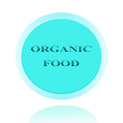  Organic food  icon or symbol  image concept design for business and use in company system.
