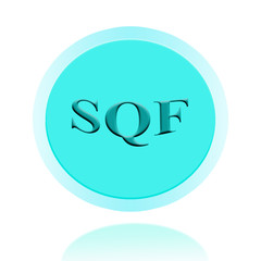 SQF icon or symbol  image concept design for business and use in company system.