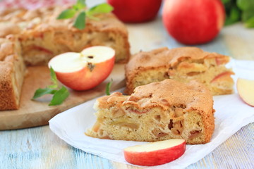 Apple pie and fresh fruit