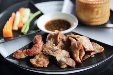 Spicy Barbecued pork with rice