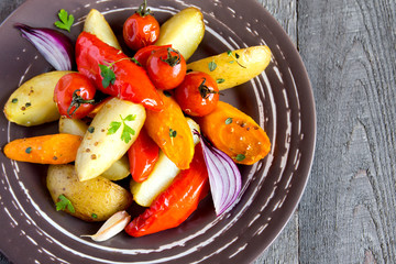 oven baked vegetables
