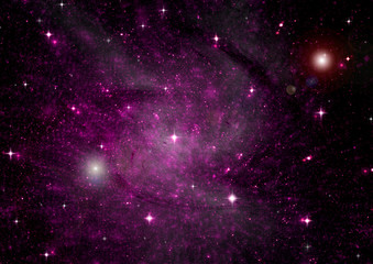 galaxy in a free space