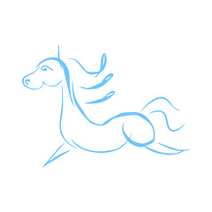 Funny horse drawing