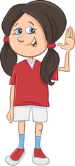 teen girl cartoon character