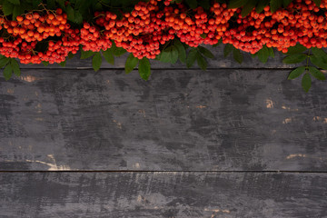 red mountain ash frame on a wooden table