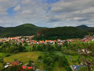 Fototapeta na wymiar Stadt in der Pfalz