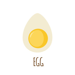 Egg icon in flat style