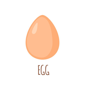 Egg icon in flat style