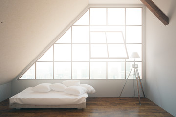 Bright bedroom interior