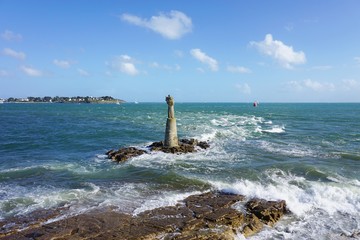 The Kerpenhir site on the Atlantic Ocean in Locmariaquer, France