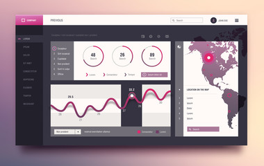 Website Interface Template Design