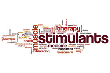 Fototapeta premium Stimulants word cloud
