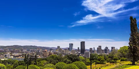 Gordijnen Zuid-Afrikaanse Republiek. Pretoria - hoofdstad, provincie Gauteng. Stadsgezicht gezien vanaf de Union Buildings © WitR