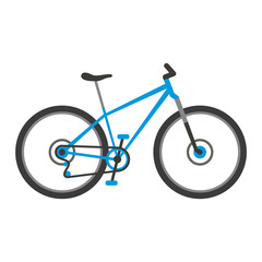 Fototapeta premium Vintage bicycle flat vector illustration.