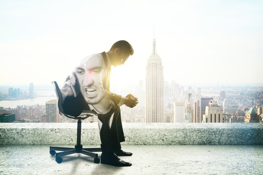 Young man with anger issues