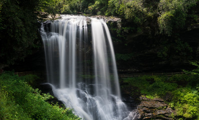 Fototapeta na wymiar Dry Falls Waterfall near Highlands NC