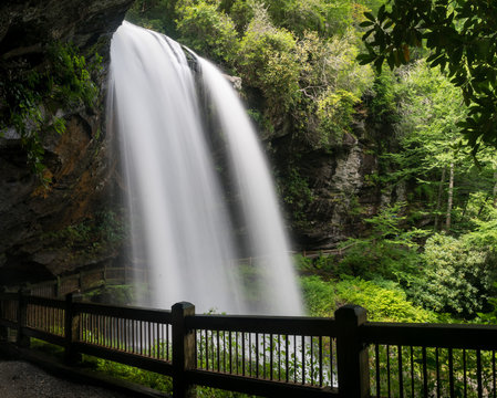 Fototapeta Dry Falls Waterfall near Highlands NC