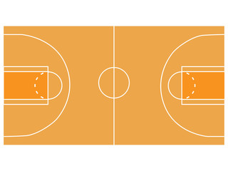 Basketball court illustration