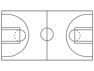 Basketball court illustration
