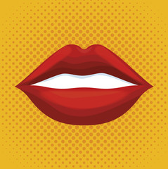 lip female beautiful d icon vector illustration design