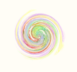 beautiful multicolored spiral pattern