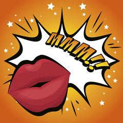 lip female beautiful d icon vector illustration design