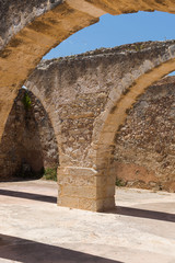 Ruins of old fortress and town in Rethymno