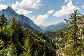 Grosser Ahornboden in the heart of the Karwendel mountains Austria