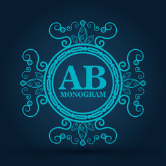 frame style elegant calligraphy vector illustration design