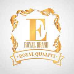 gold frame style isolated icon vector illustration design