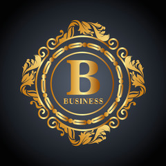 gold frame style isolated icon vector illustration design