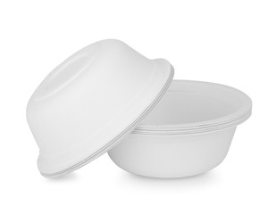paper bowl isolate on white