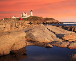 Nubble Light Sunset