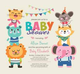 Obraz na płótnie Canvas Baby shower