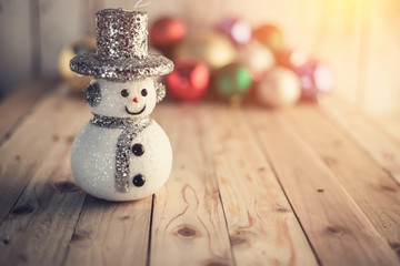 Obraz premium Christmas background with festive decoration